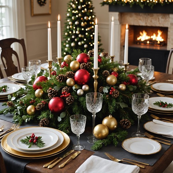 Idées de décoration pour une table de fête élégante
